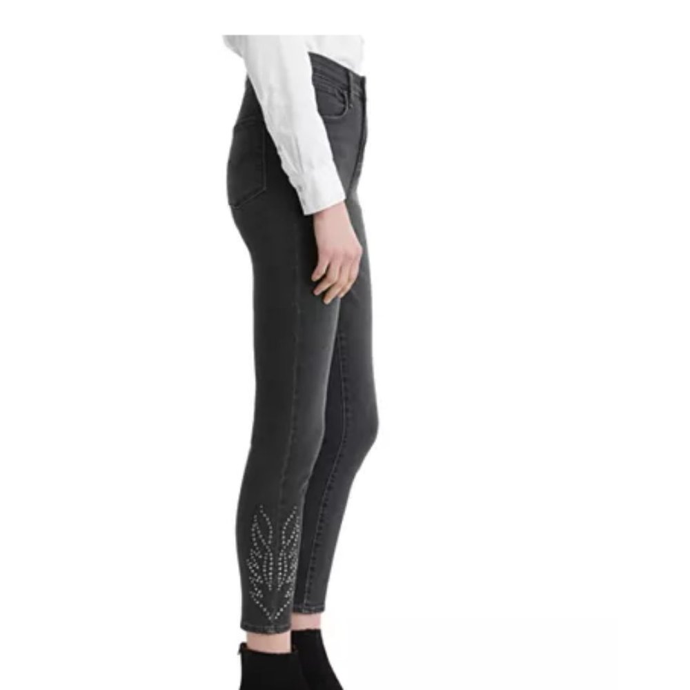 LEVI'S 721 Black Skinny Jeans - Picture 3 of 3
